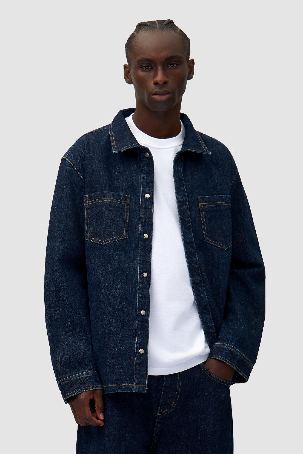 arte antwerp Chemise en jean Oversize - Dark Wash