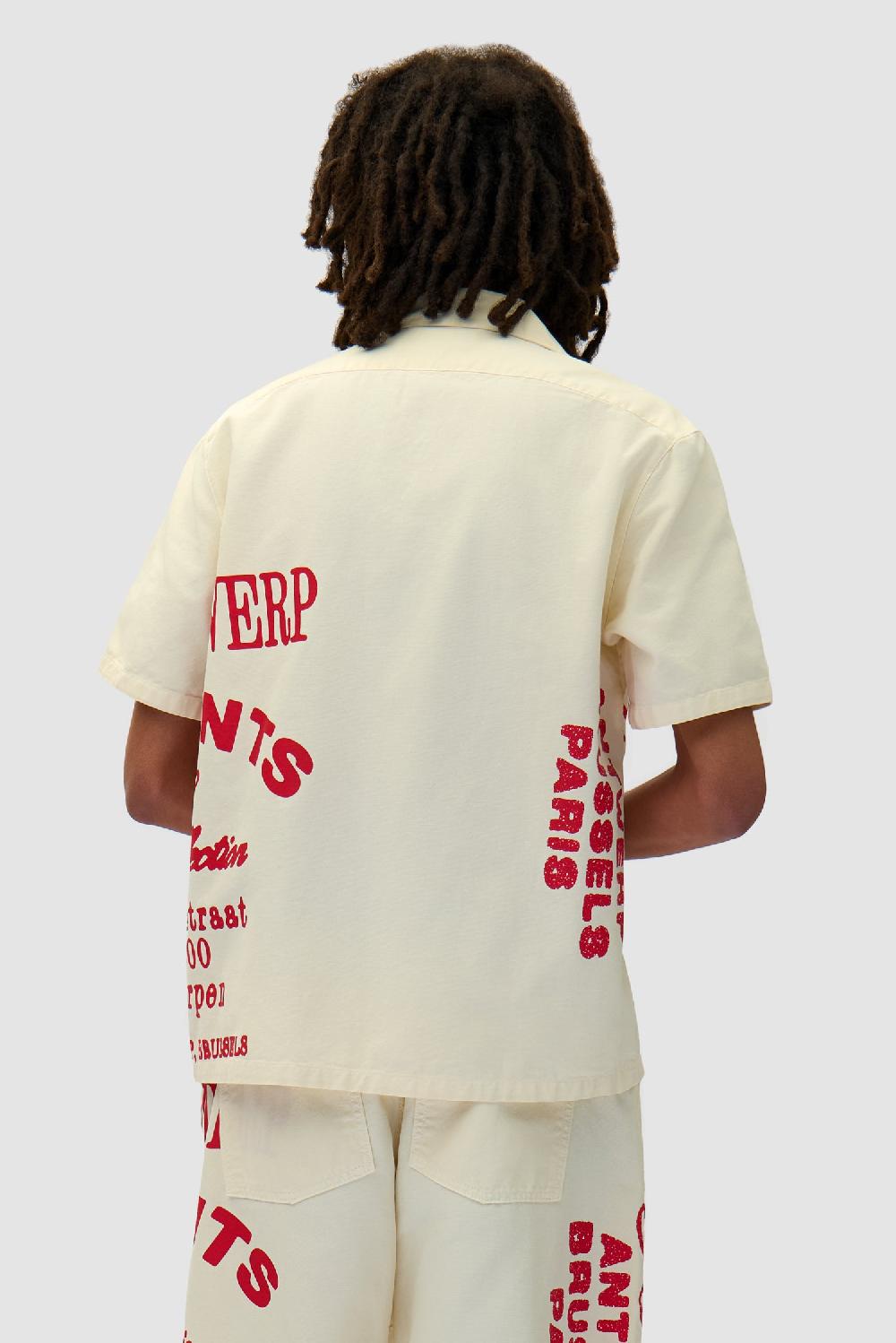 arte Antwerp Chemise Imprimée Rouge - Crème