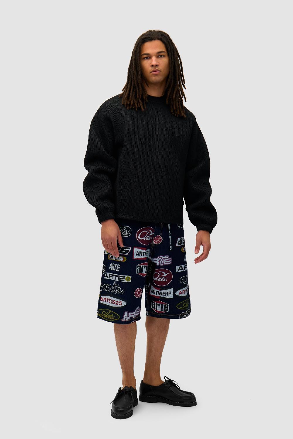 Arte Antwerp Col Ras Du Cou En Maille - Noir