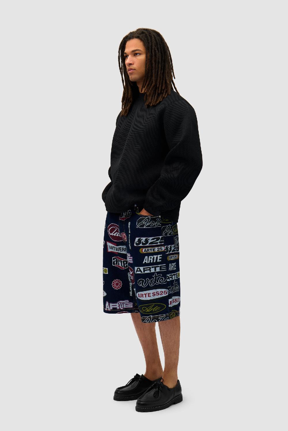 Arte Antwerp Col Ras Du Cou En Maille - Noir