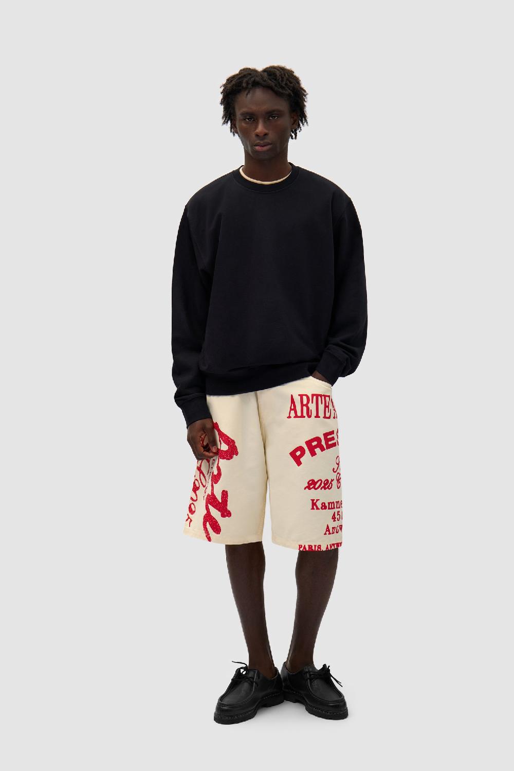 Arte Antwerp Col Ras Du Cou Fleuri - Noir