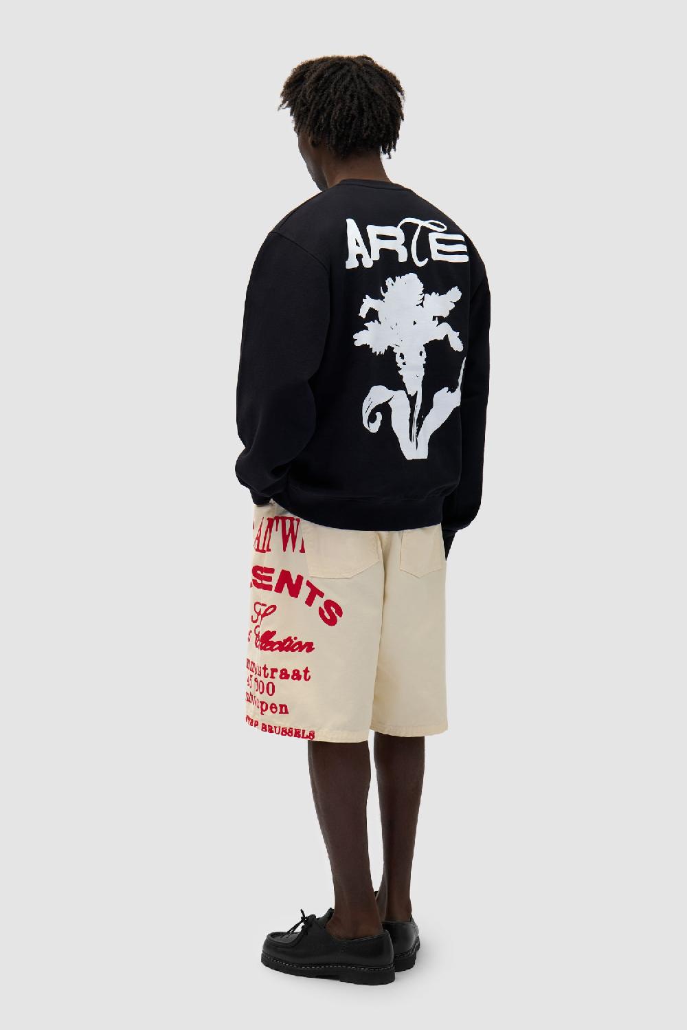 Arte Antwerp Col Ras Du Cou Fleuri - Noir