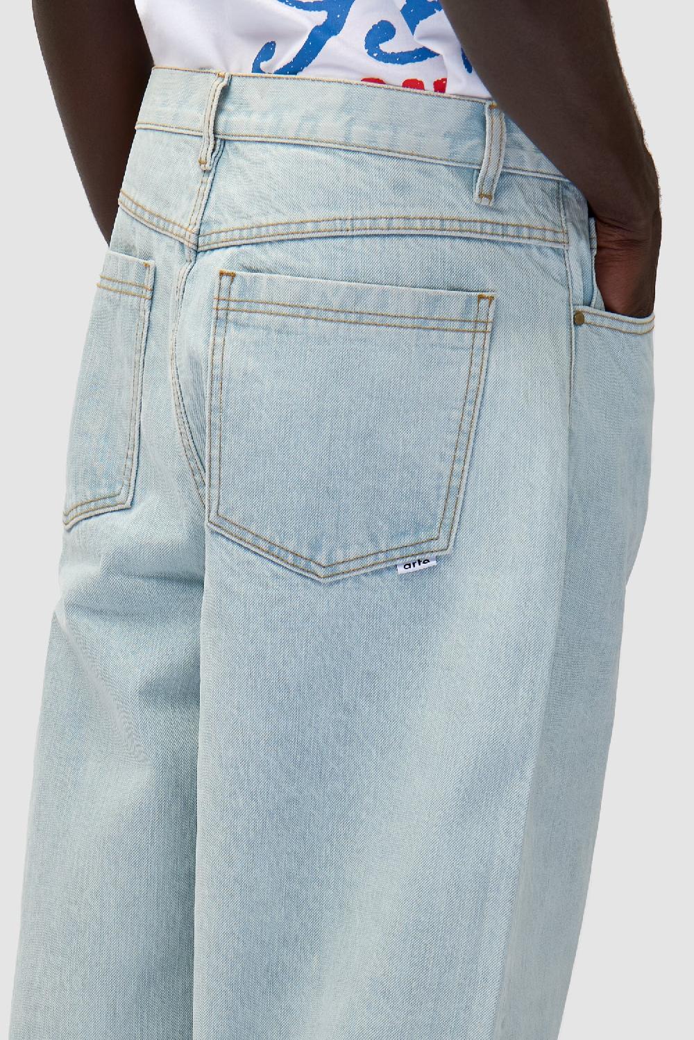 Arte Antwerp Pantalon En Denim - Bleached Denim