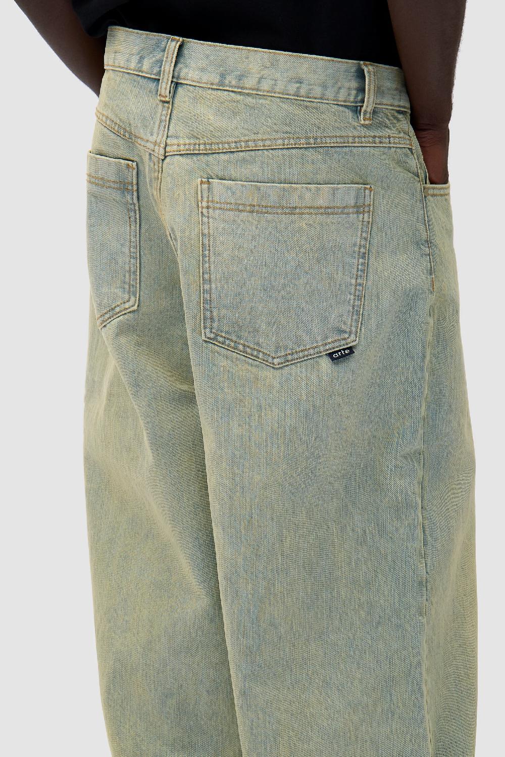 Arte Antwerp Pantalon En Jean - Dirty Wash