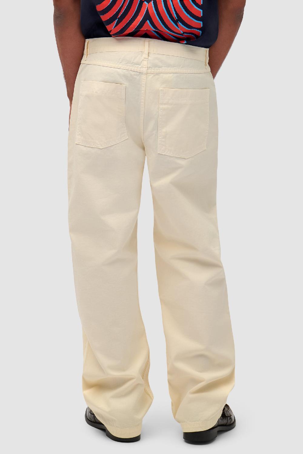 Arte Antwerp Pantalon En Tissu Ripstop - Crème