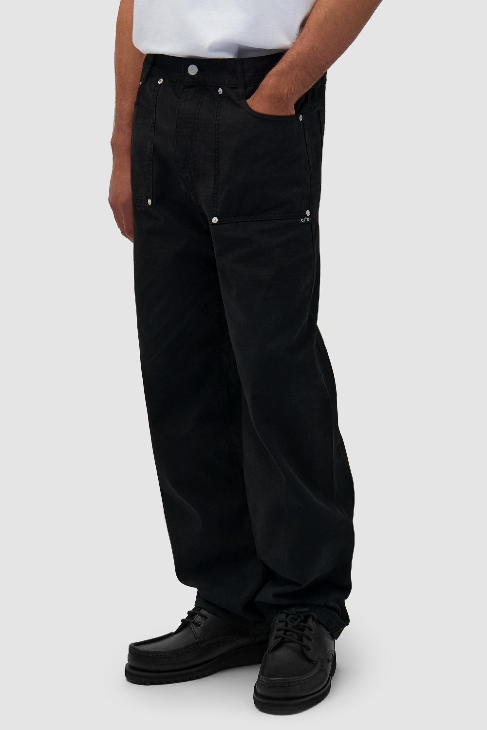 Arte Antwerp Pantalon En Tissu Ripstop - Noir