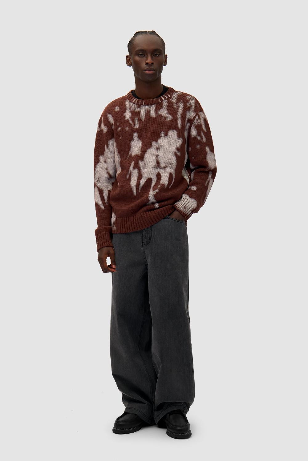 Arte Antwerp People Knit Sweater - Marron/Crème