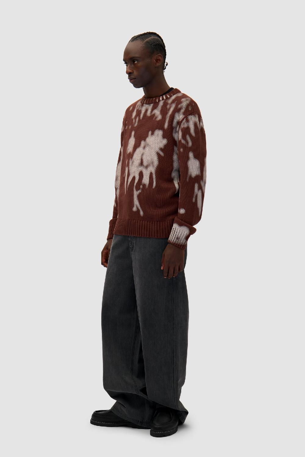 Arte Antwerp People Knit Sweater - Marron/Crème