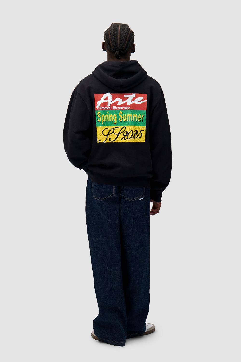 Arte Antwerp Sweat à Capuche Imprimé Energy - Noir