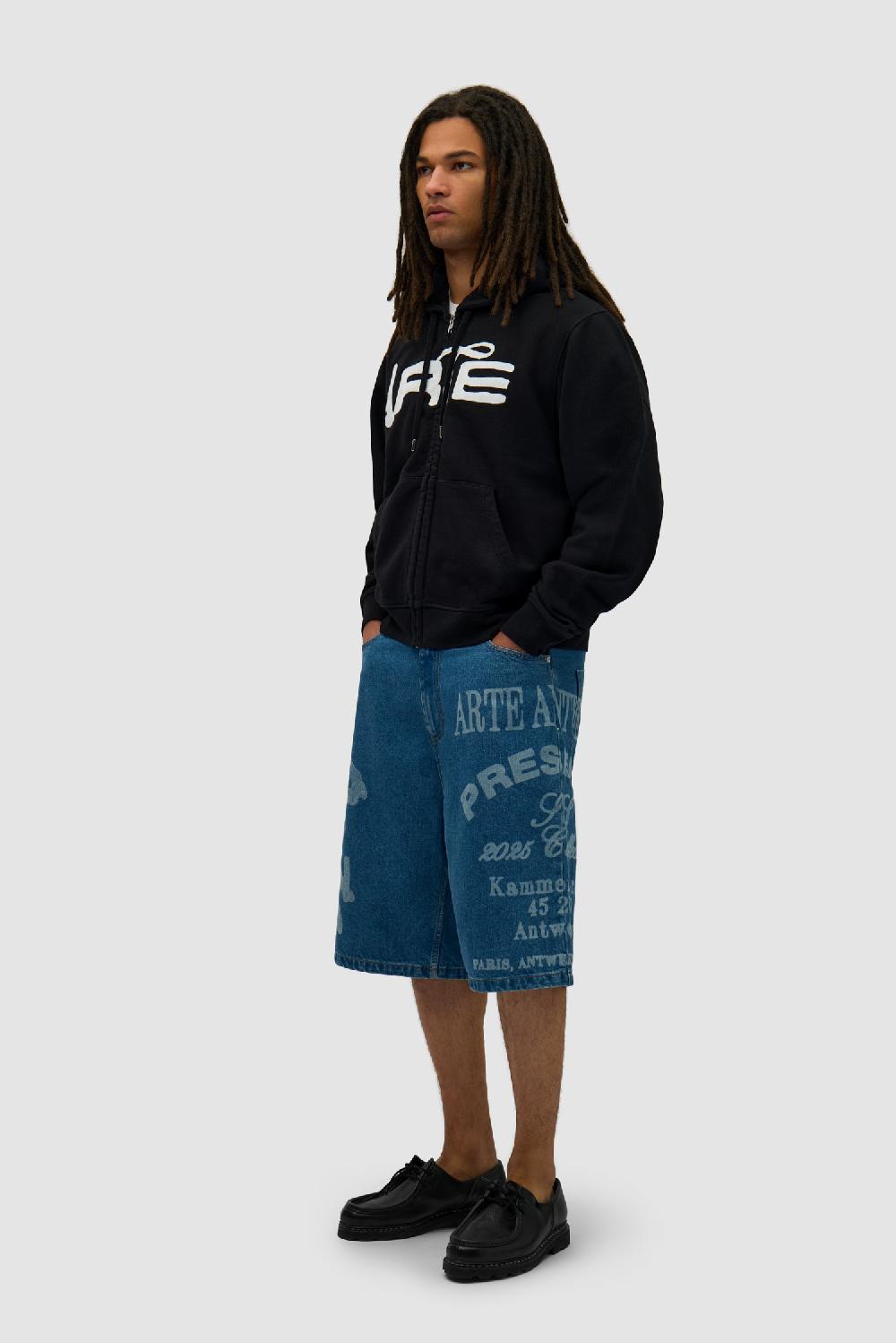 Arte Antwerp Sweat à Capuche Zippé Energy - Noir