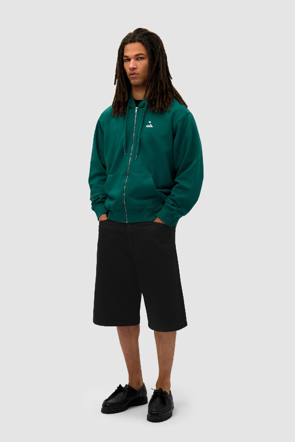 Arte Antwerp Sweat à Capuche Zippé Heart - Vert