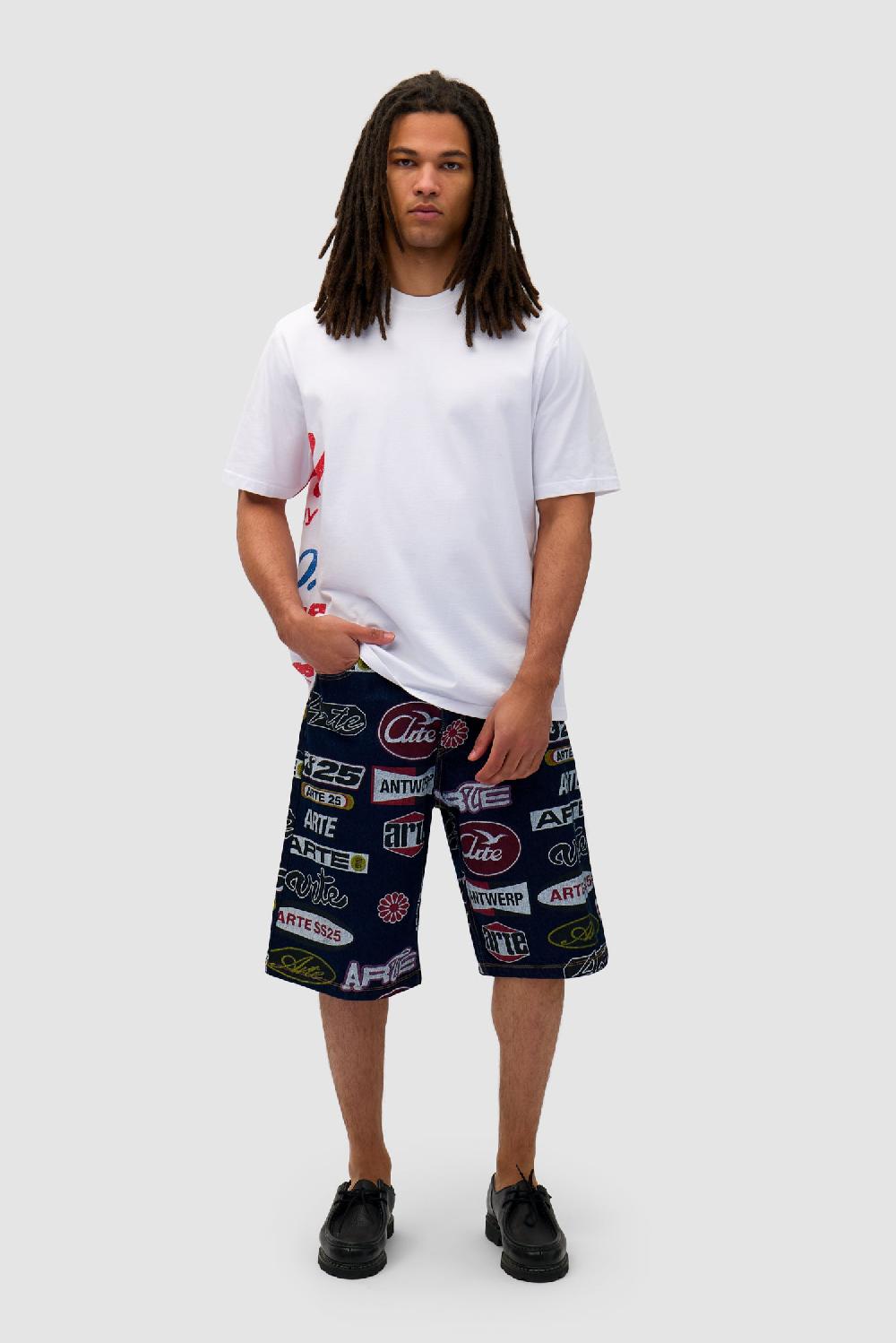 Arte Antwerp T-shirt à Imprimé Latéral - Blanc