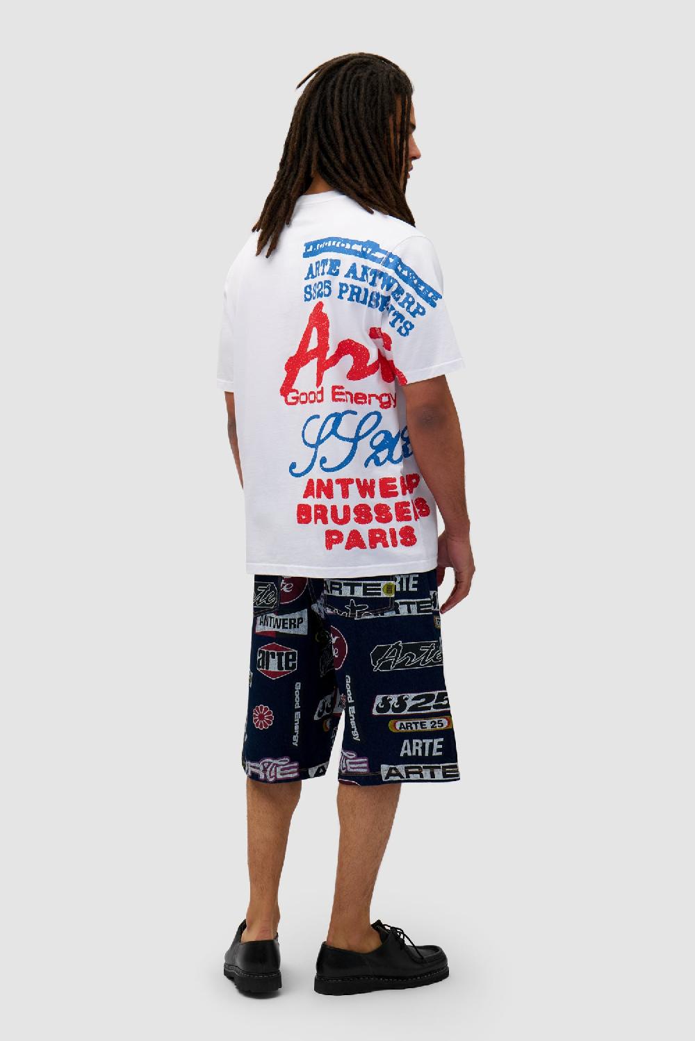 Arte Antwerp T-shirt à Imprimé Latéral - Blanc