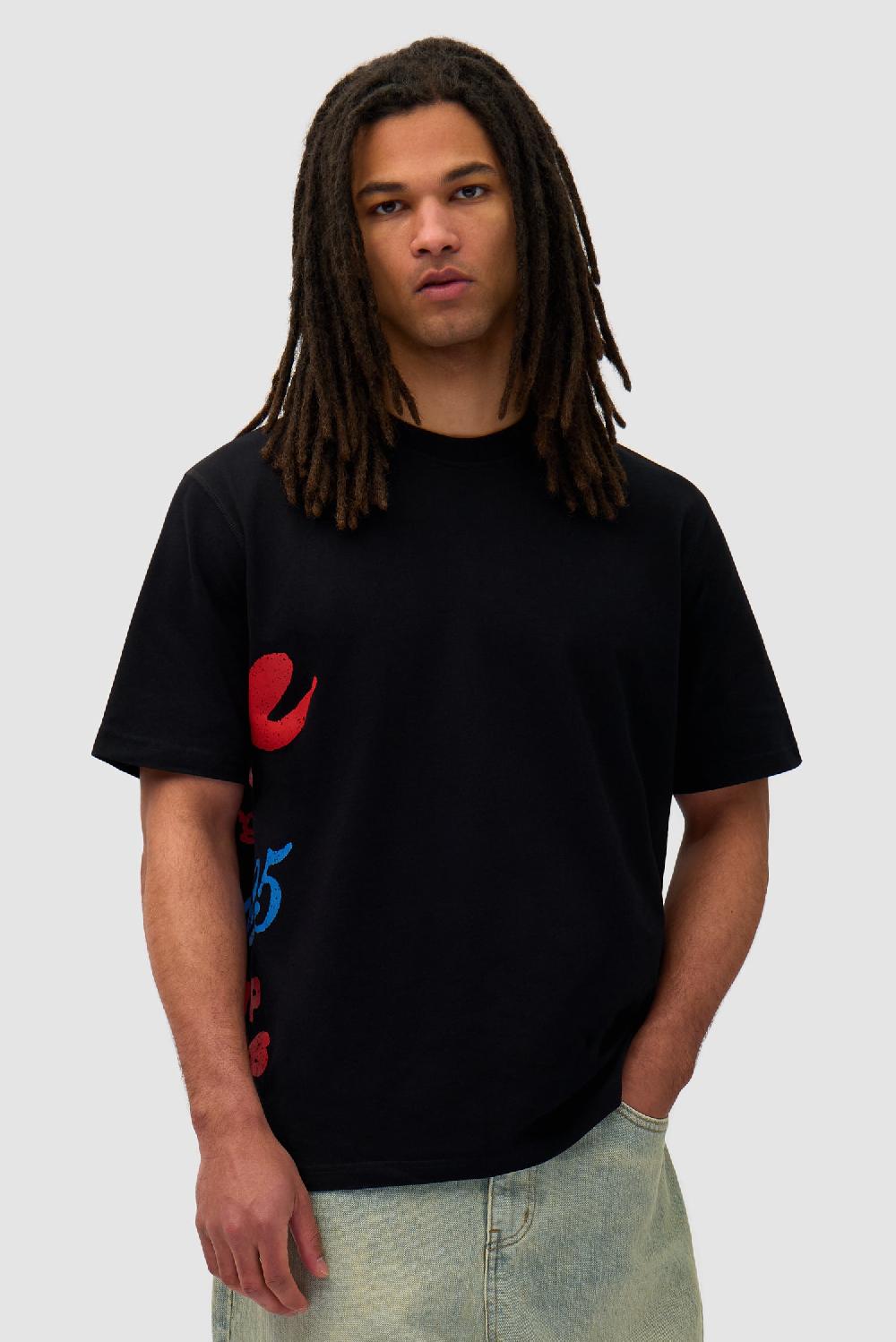 Arte Antwerp T-shirt à Imprimé Latéral - Noir