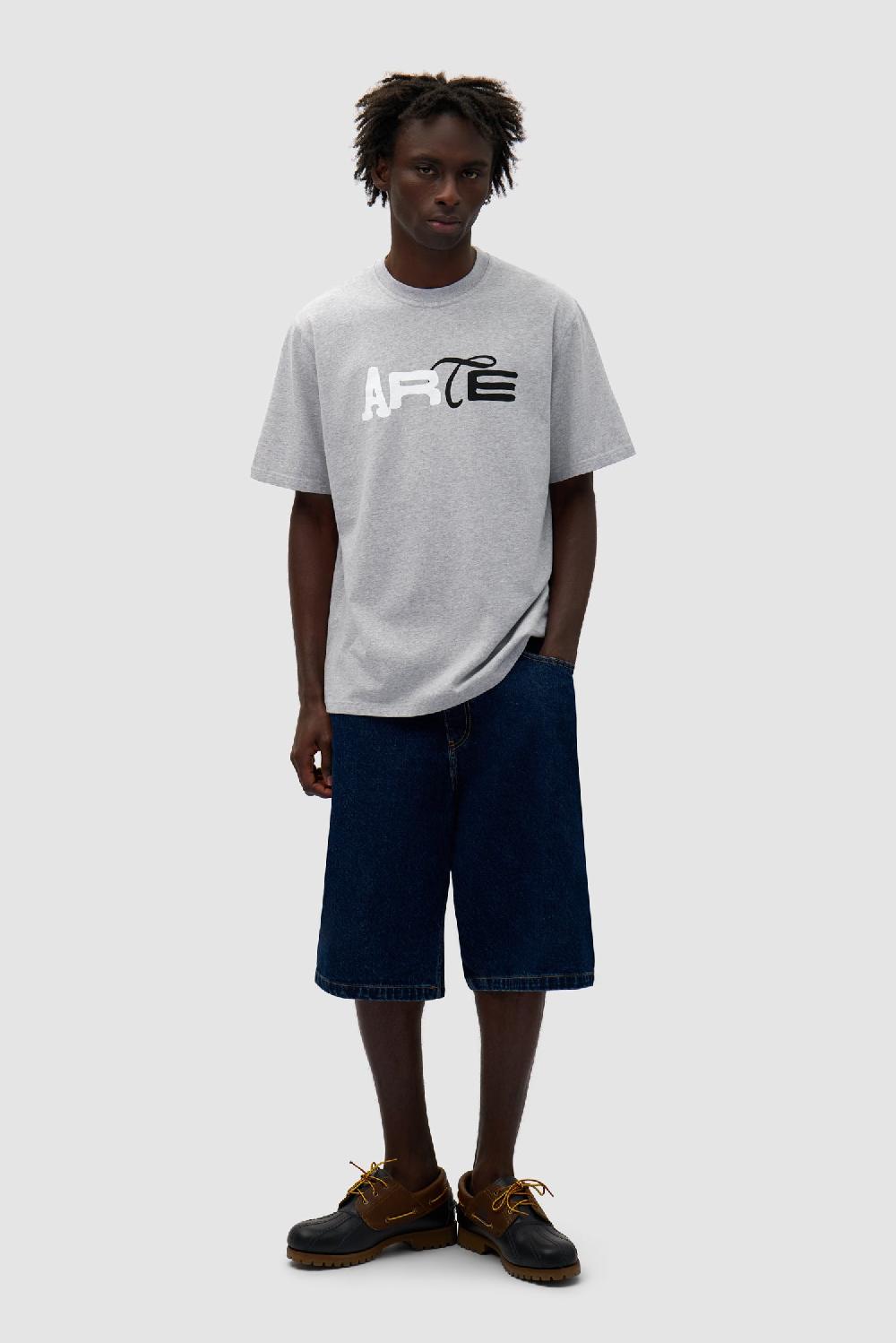 Arte Antwerp T-shirt à Logo Imprimé Duo - Gris