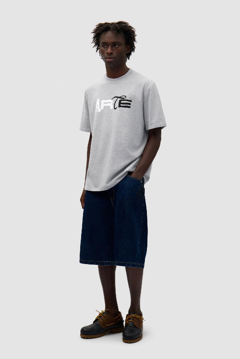 Arte Antwerp T-shirt à Logo Imprimé Duo - Gris