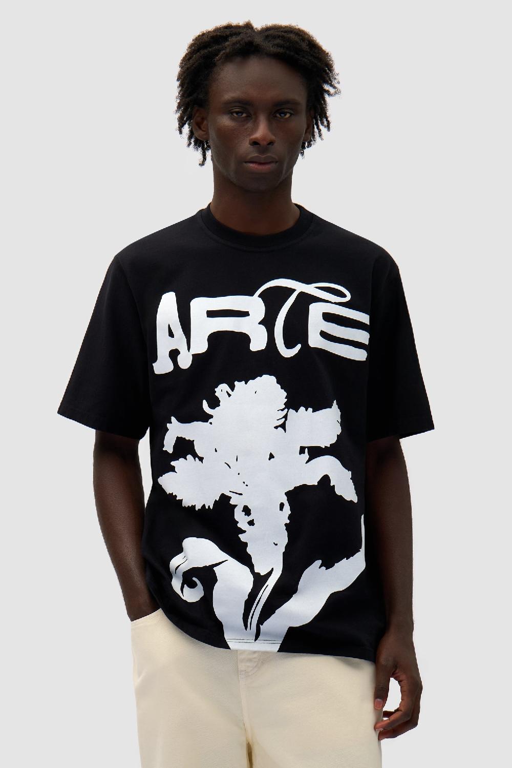 arte antwerp T-shirt Big Flower - Noir