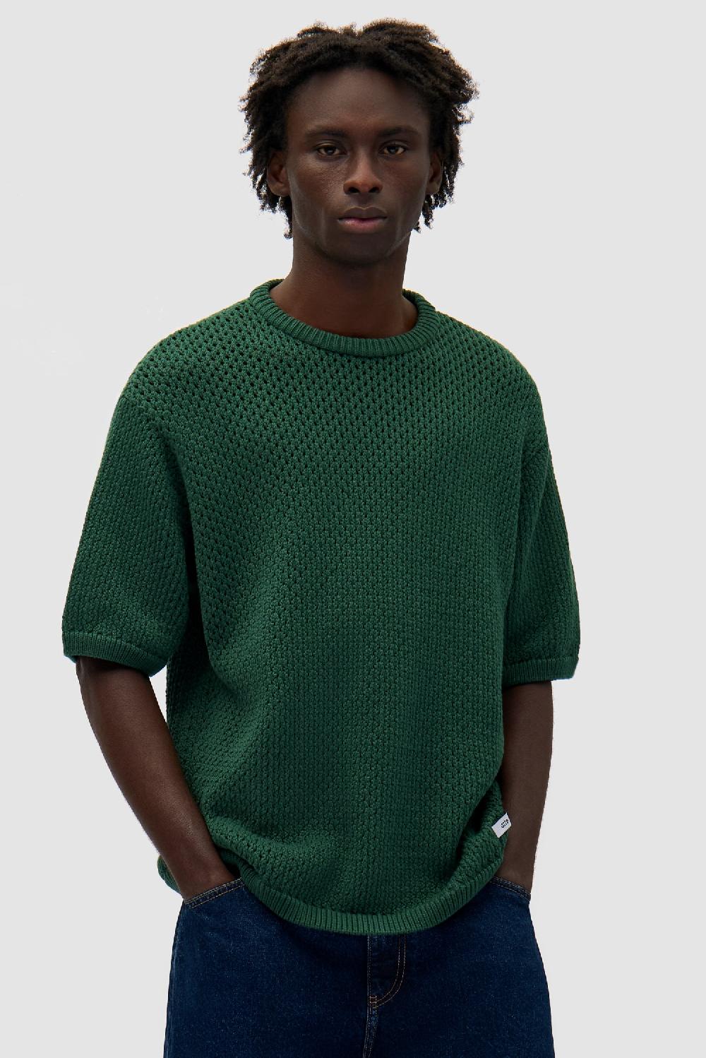 arte antwerp T-shirt en maille crochetée - Vert