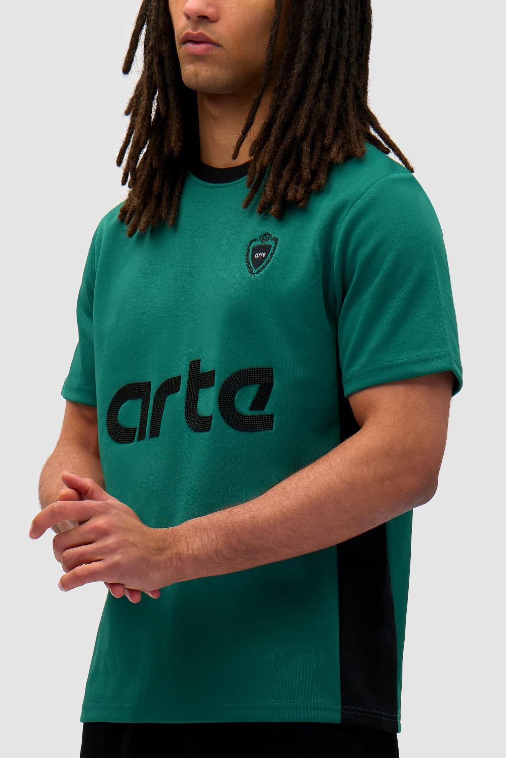 Arte Antwerp T-shirt Footbal - Vert/Noir