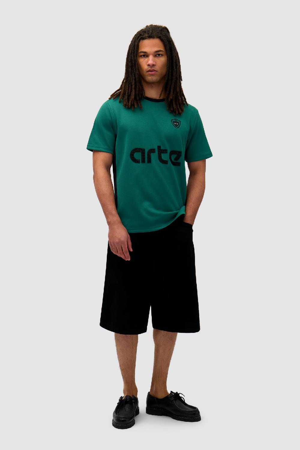 Arte Antwerp T-shirt Footbal - Vert/Noir