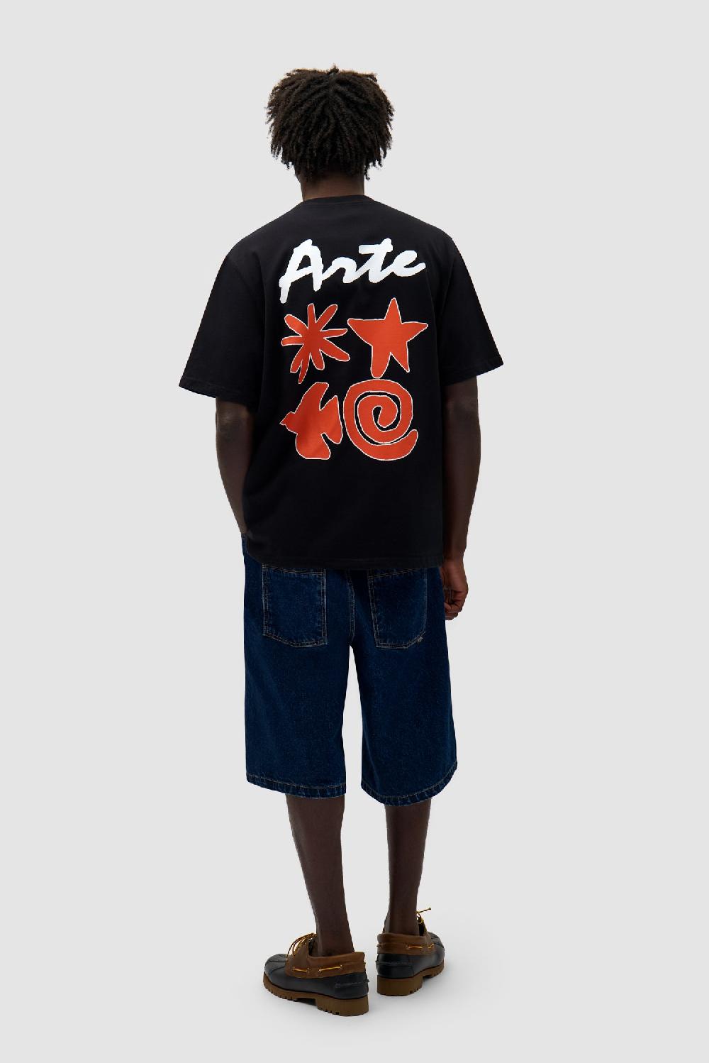 Arte Antwerp T-shirt Imprimé Elements - Noir