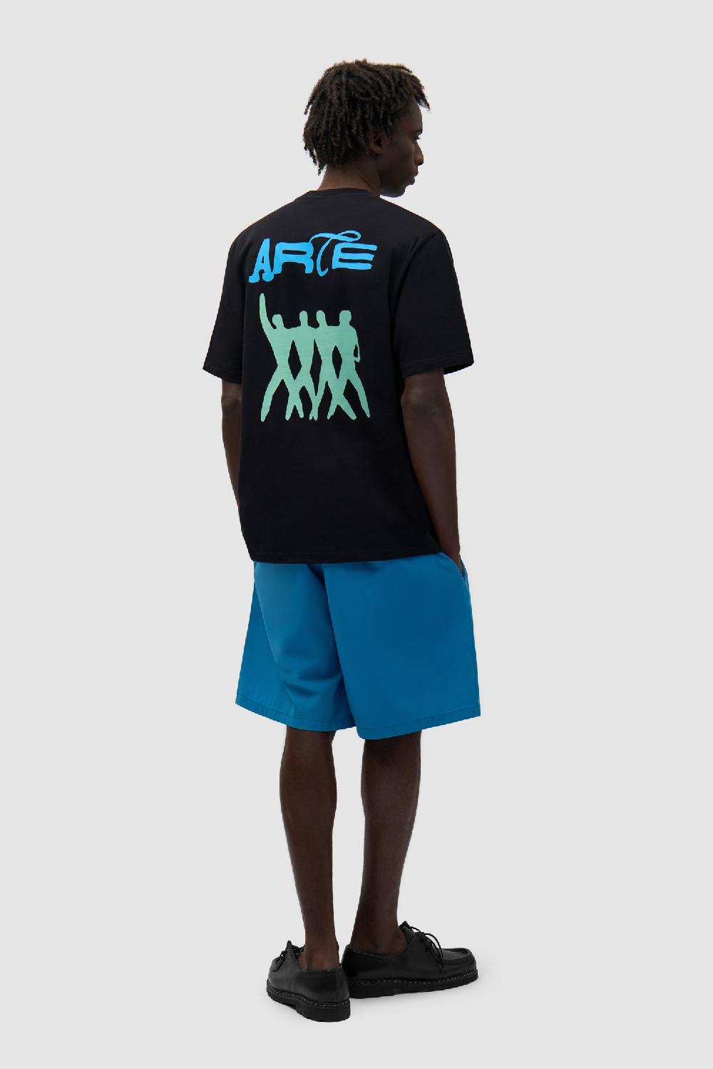 Arte Antwerp T-shirt People Avec Logo Au Dos - Noir