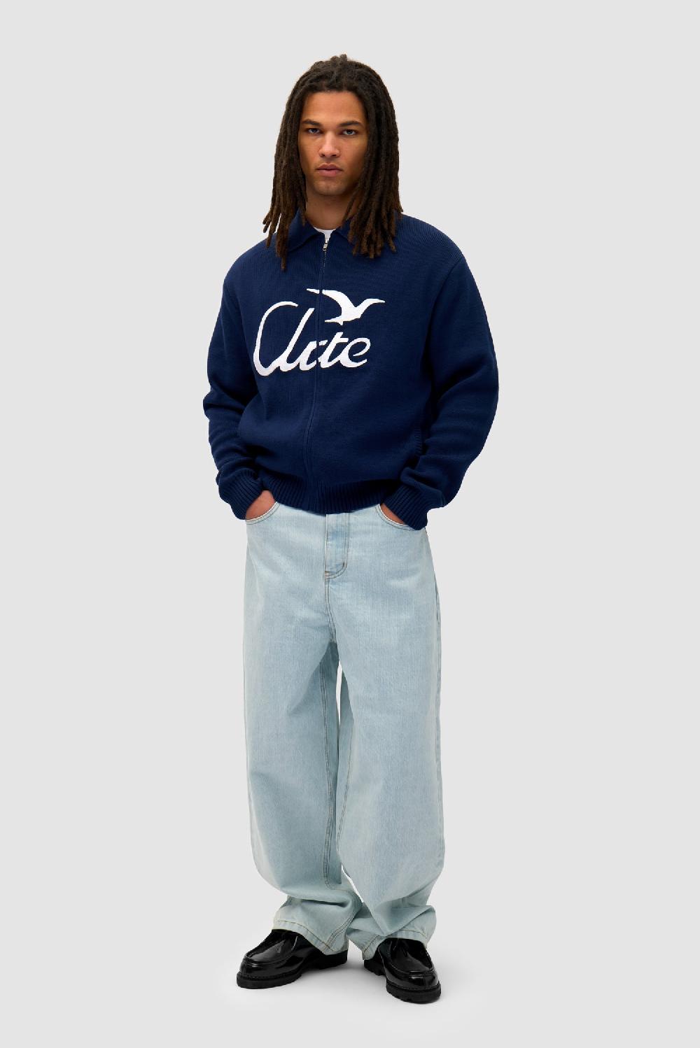 Arte Antwerp Tricot Avec Bird Logo - Marine