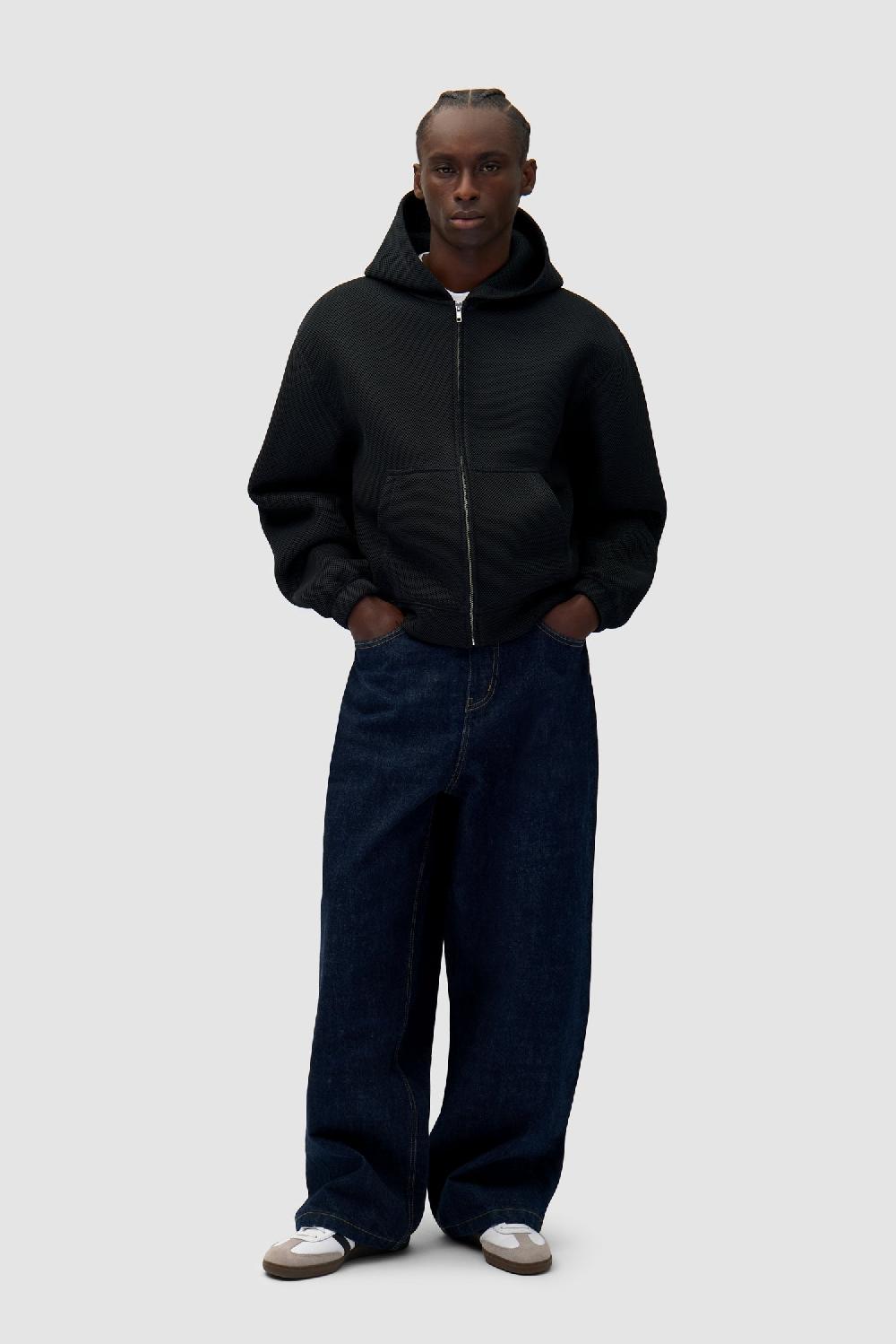 Arte Antwerp Veste à Capuche En Maille - Noir