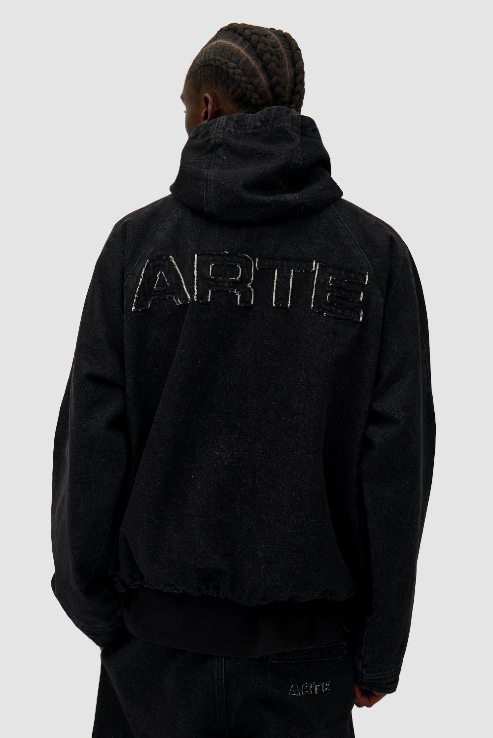 Arte Antwerp Veste En Denim Tech - Noir