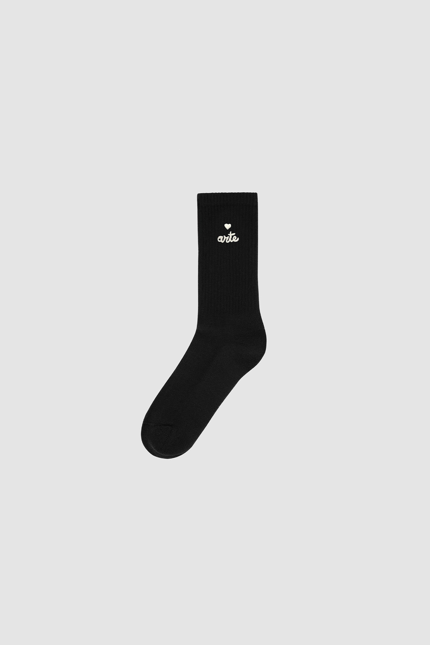 arte antwerp Chaussettes à logo en forme de cœur - Noir
