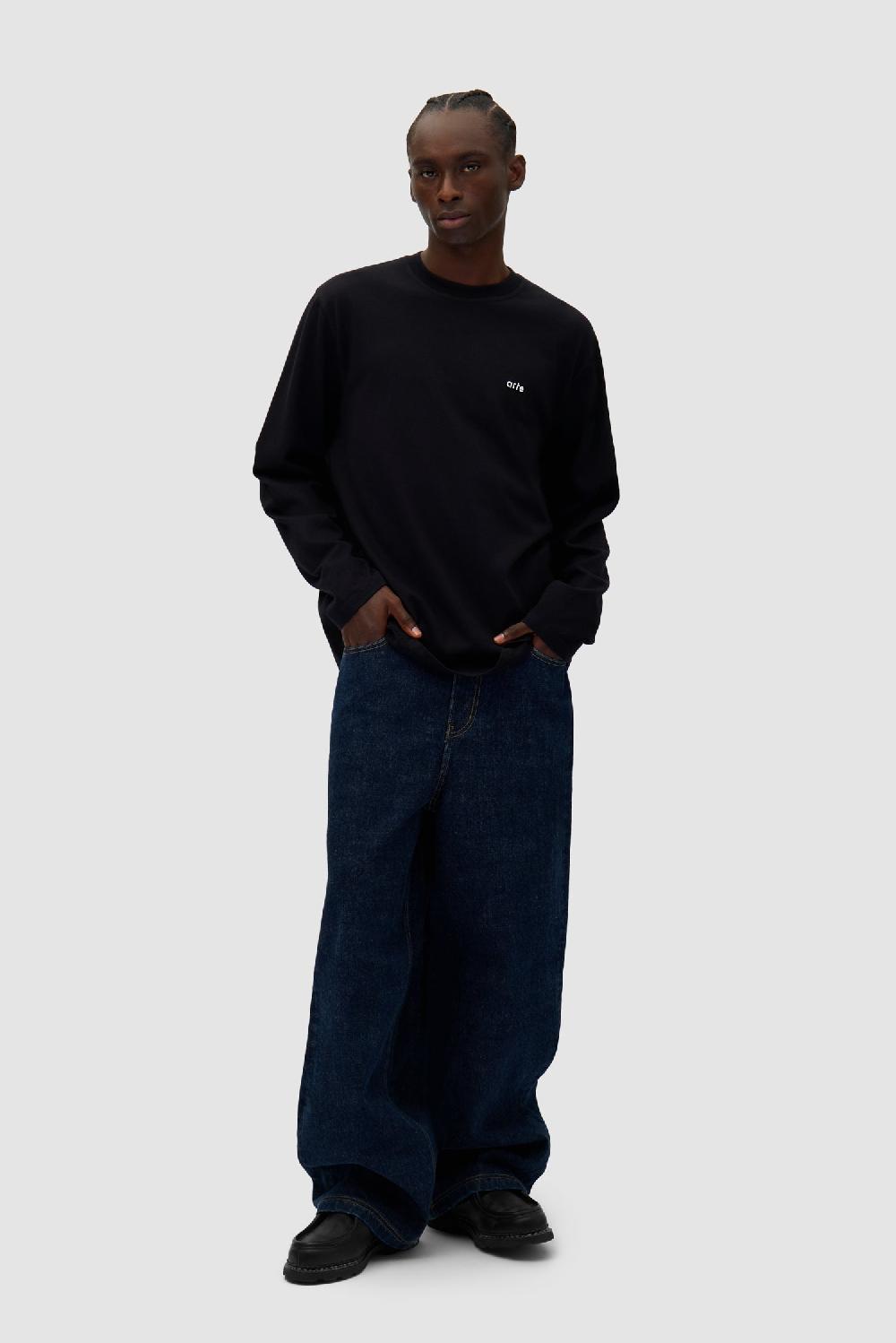 Arte Antwerp Manches Longues à Imprimé Couleur - Noir