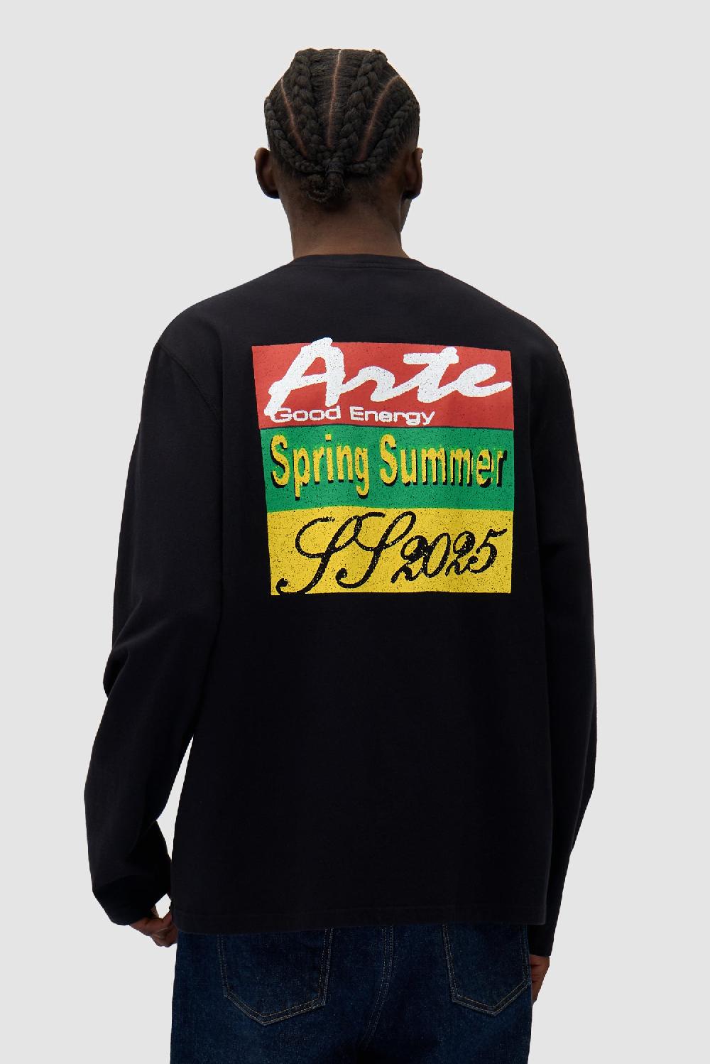 arte antwerp Manches longues à imprimé couleur - Noir