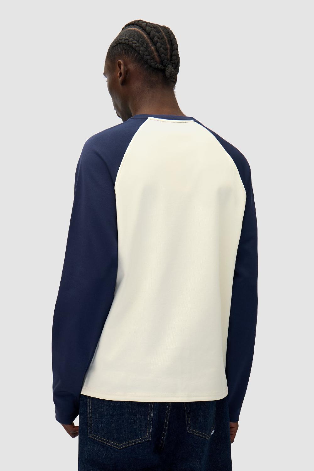 Arte Antwerp Manches Longues Avec Bird Logo - Marine/Crème