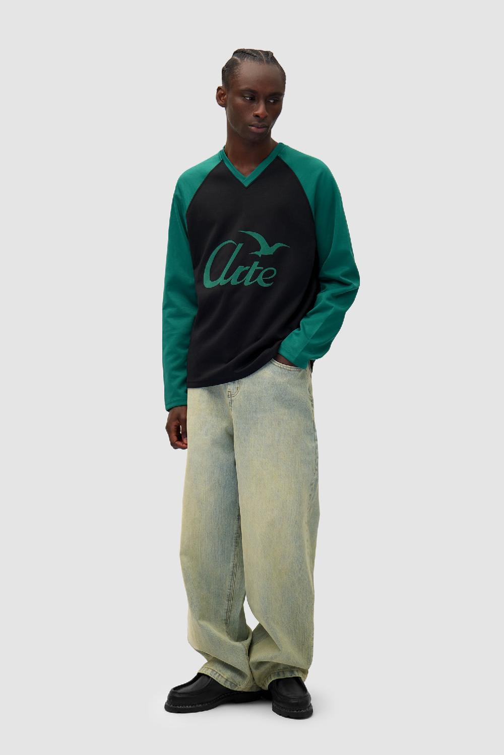 Arte Antwerp Manches Longues Avec Bird Logo - Vert/noir