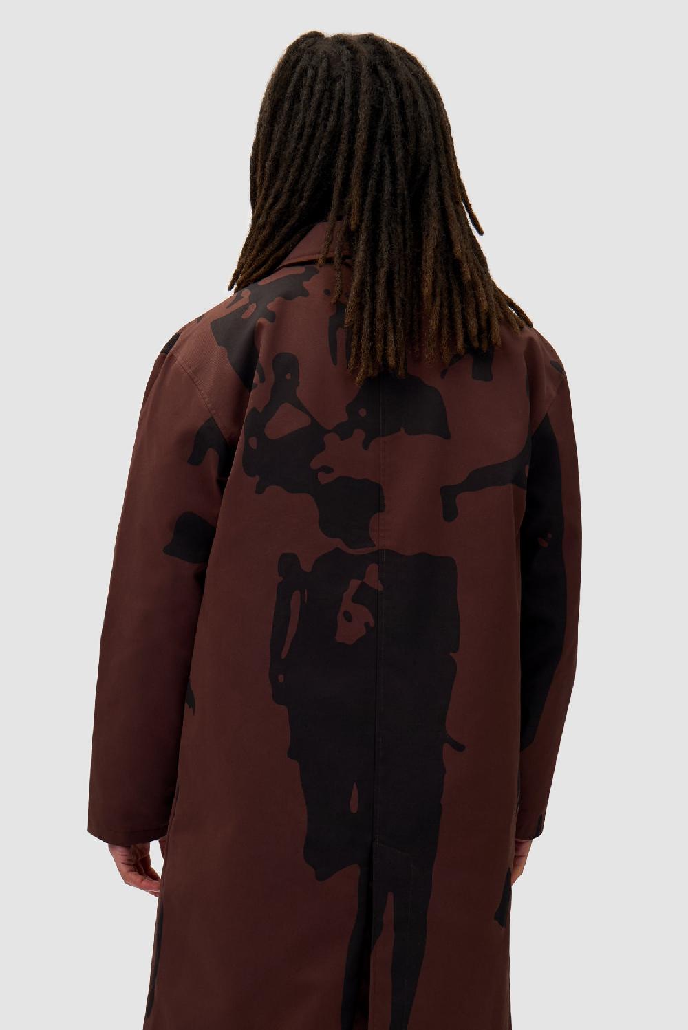 Arte Antwerp Manteau Marron Printed People - Marron/Noir