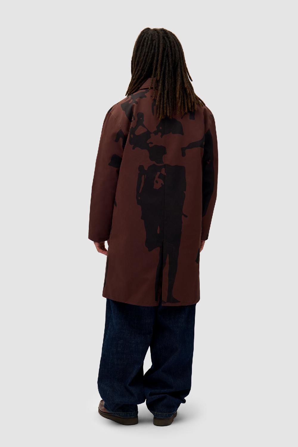 Arte Antwerp Manteau Marron Printed People - Marron/Noir