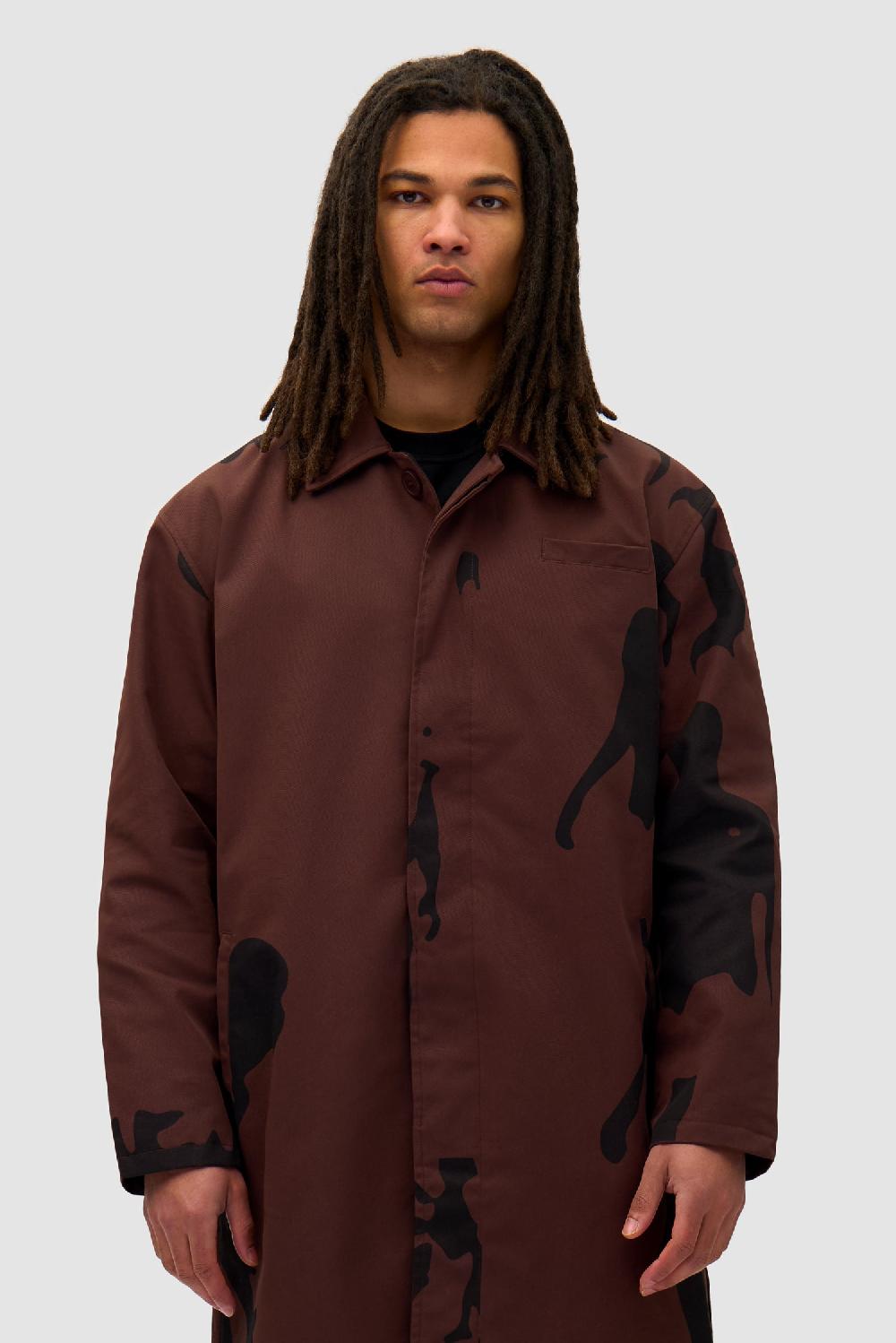 arte antwerp Manteau marron Printed People - Marron/Noir