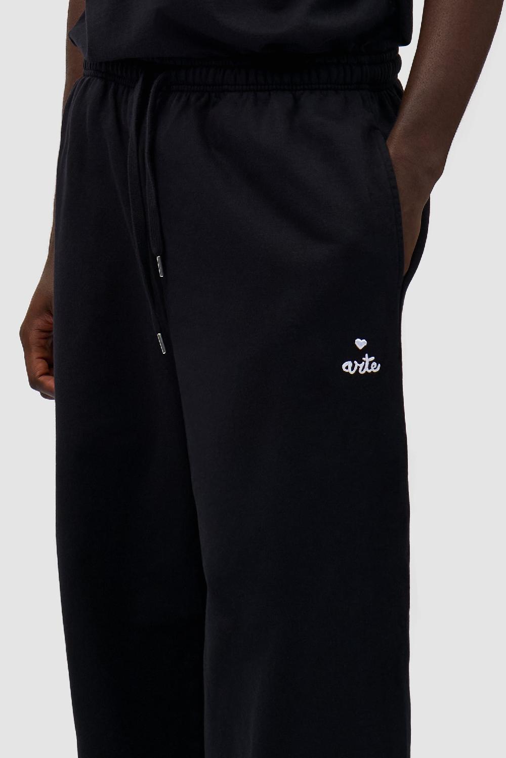 Arte Antwerp Pantalon De Survêtement Avec Logo En Forme De Cœur - Noir