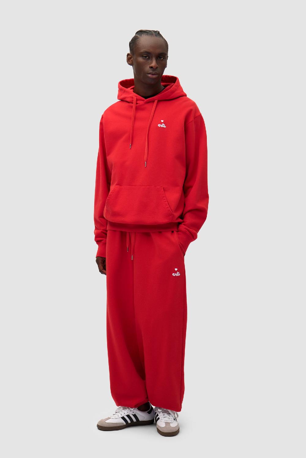 Arte Antwerp Pantalon De Survêtement Avec Logo En Forme De Cœur - Rouge