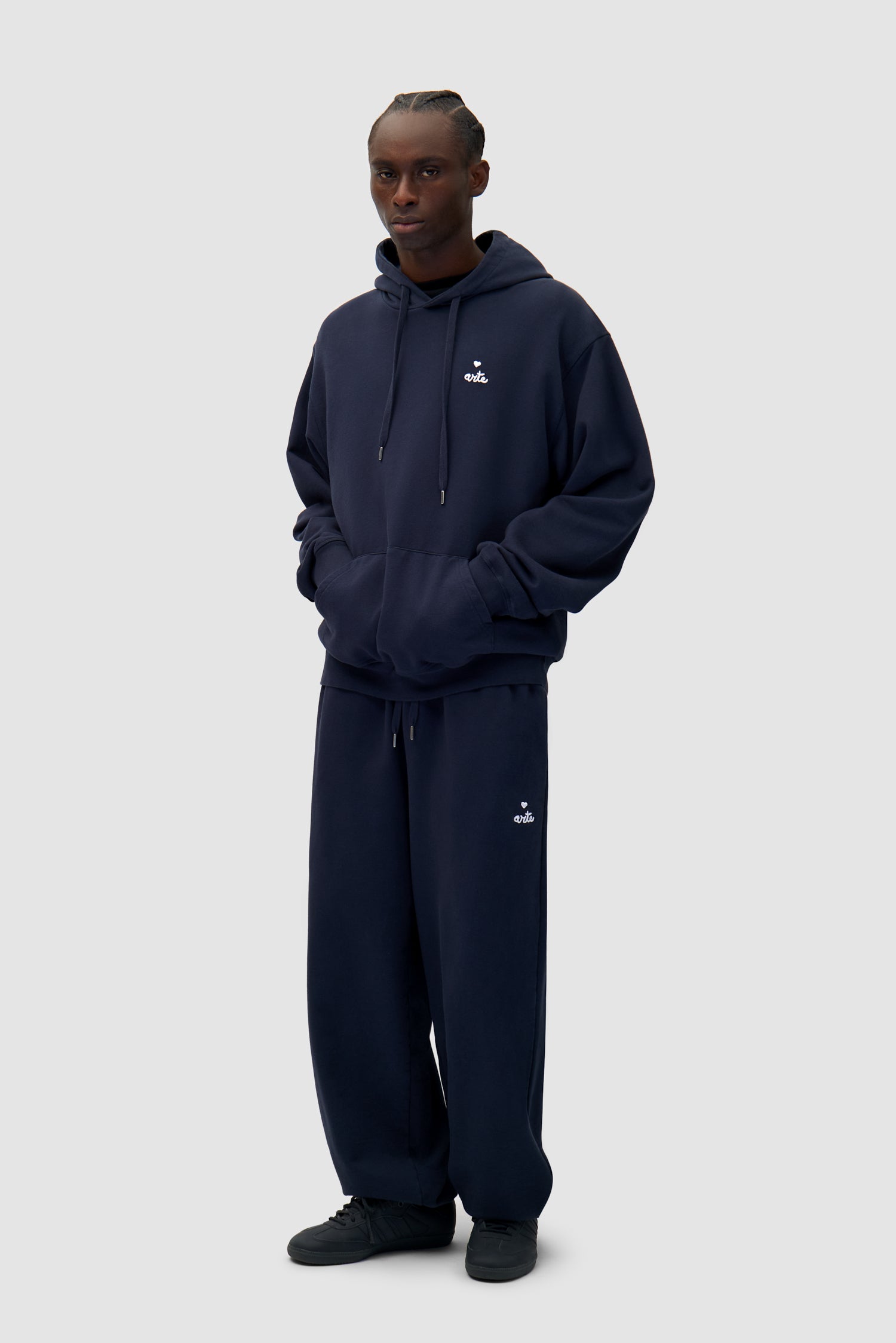 Arte Antwerp Sweat à Capuche Avec Logo En Forme De Cœur - Marine