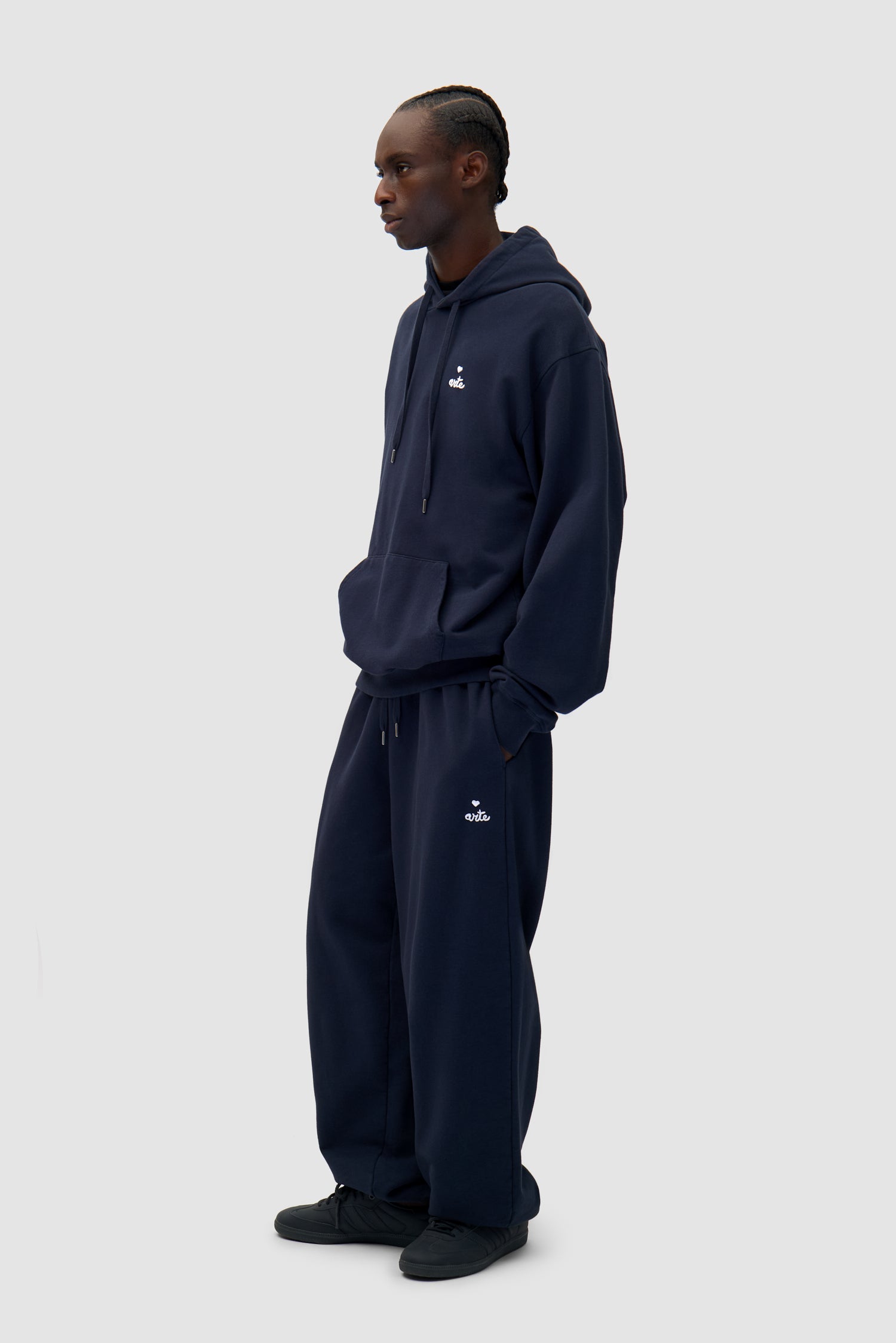 Arte Antwerp Sweat à Capuche Avec Logo En Forme De Cœur - Marine