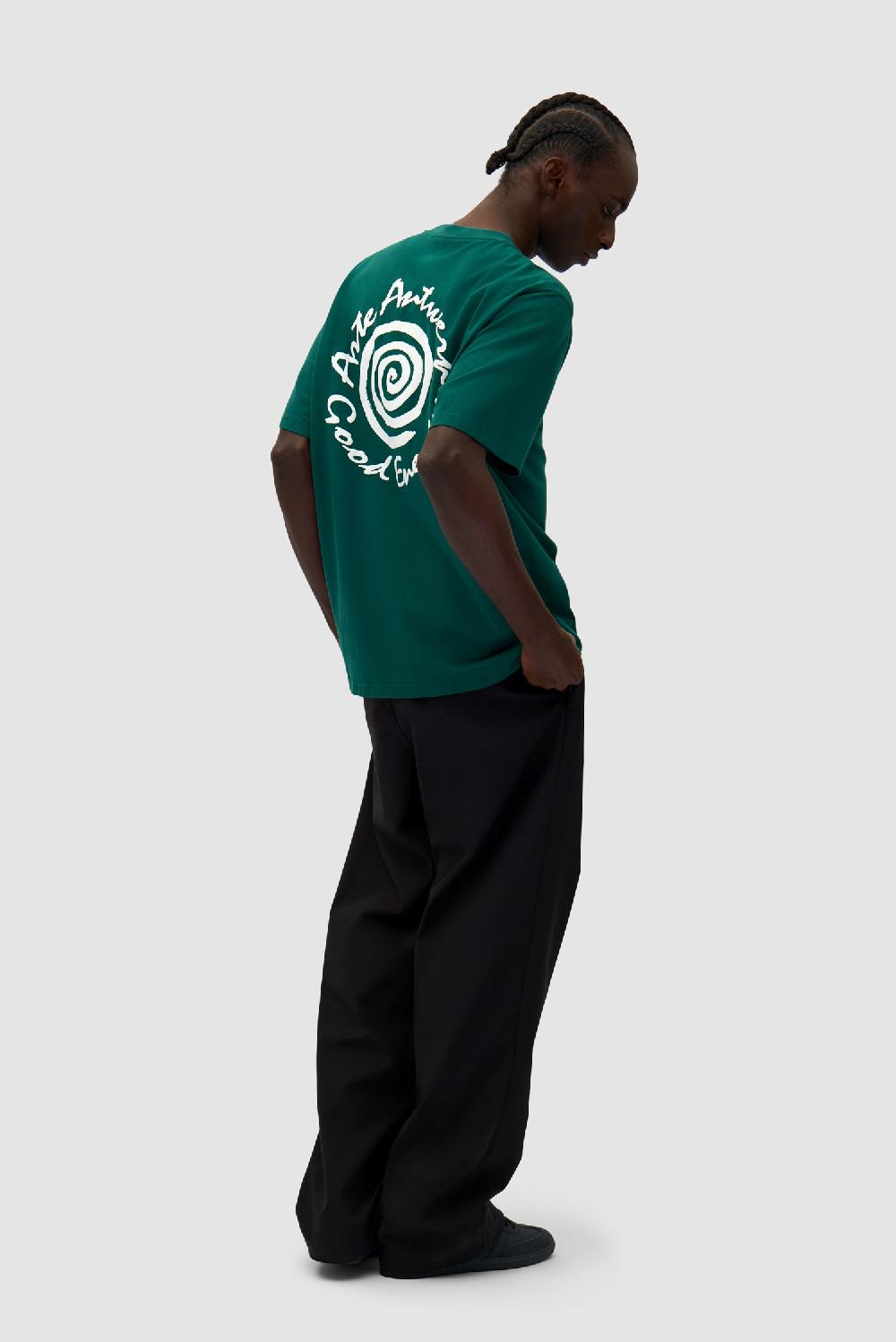 Arte Antwerp T-shirt à Imprimé Grandes Spirales - Vert