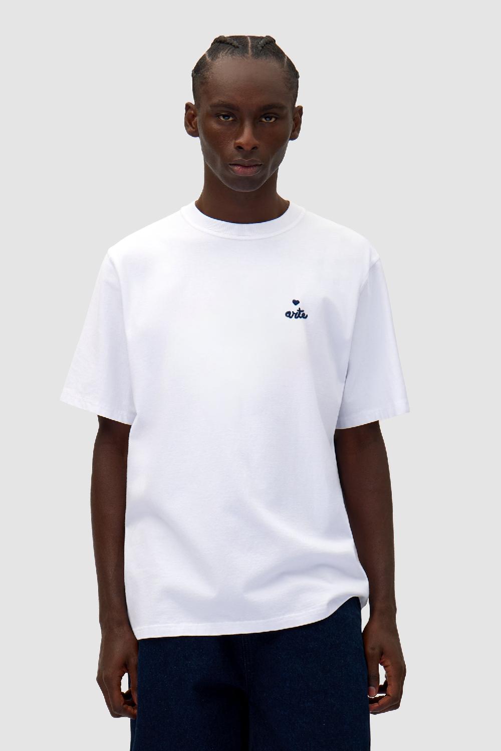 arte antwerp T-shirt avec logo en forme de cœur - blanc