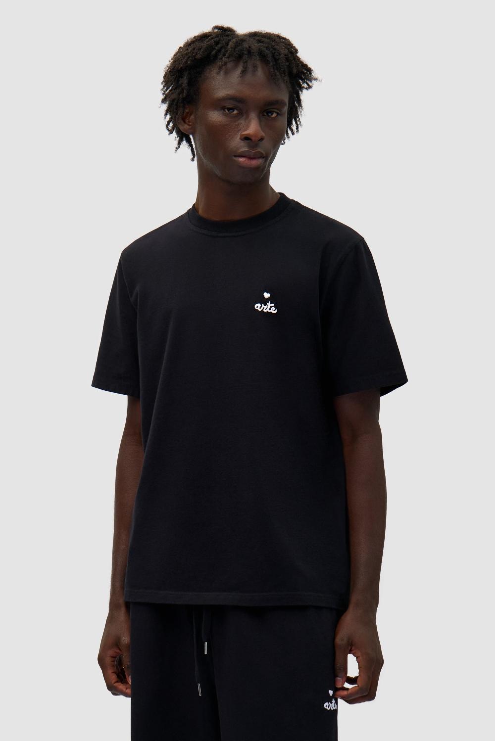arte antwerp T-shirt avec logo en forme de cœur - Noir