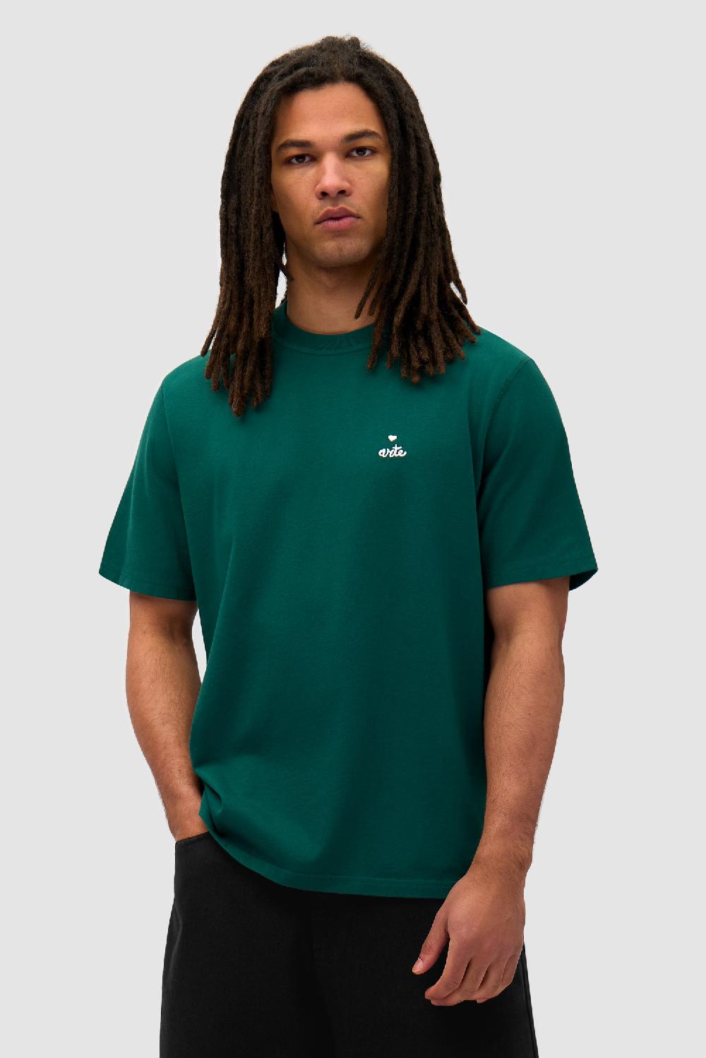 arte antwerp T-shirt avec logo en forme de cœur - Vert
