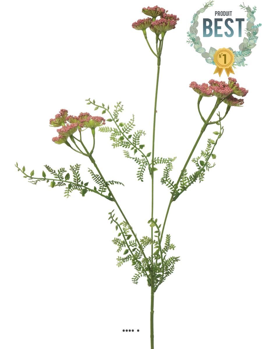 artificielles Achillée artificielle en tige H 52 cm