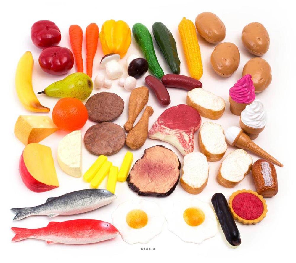 artificielles Aliments nourriture assortis en lot de 48 en Plastique soufflé