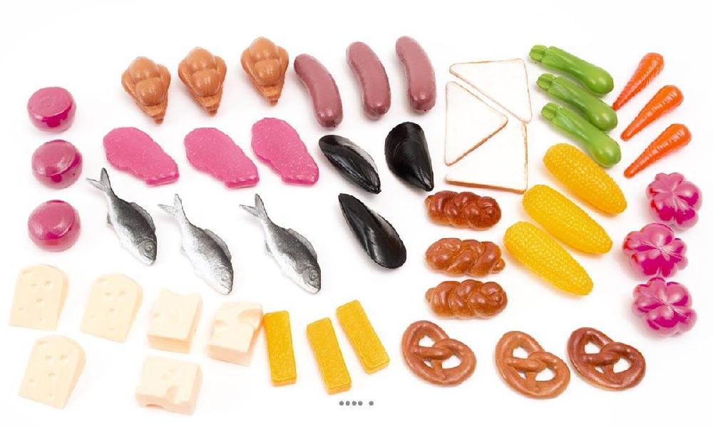 artificielles Aliments petite nourriture assortis en lot de 48 en Plastique soufflé