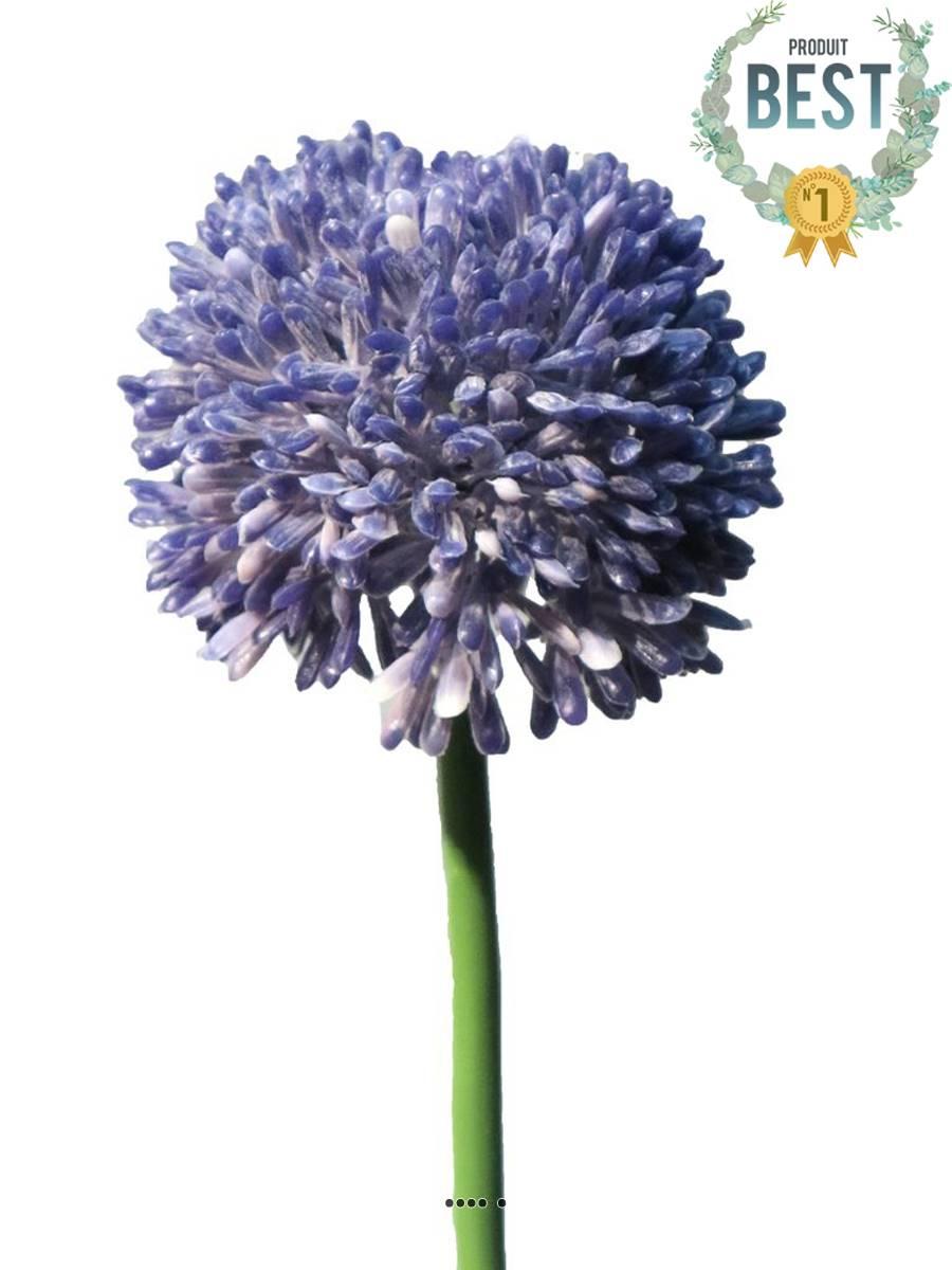 artificielles Allium artificiel en tige H 45 cm