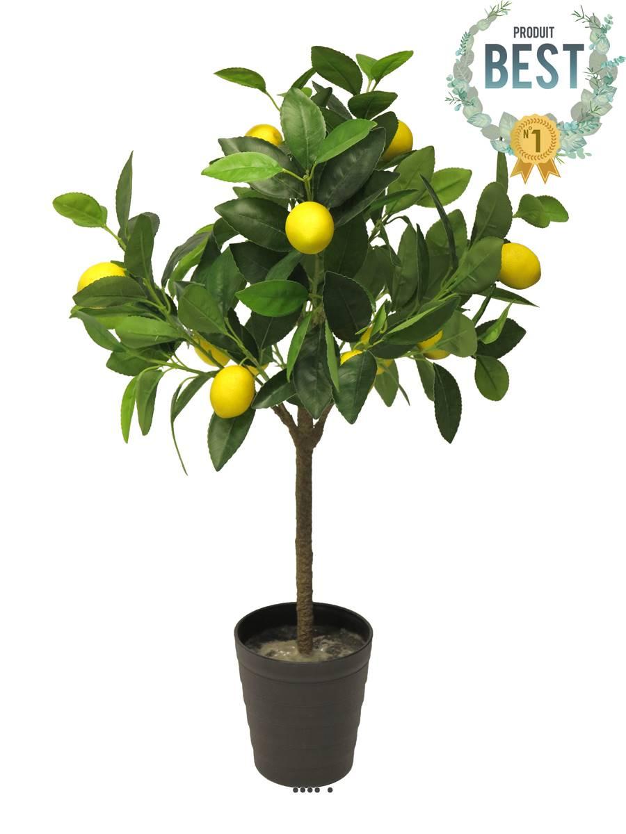 artificielles Citronnier artificiel avec fruits